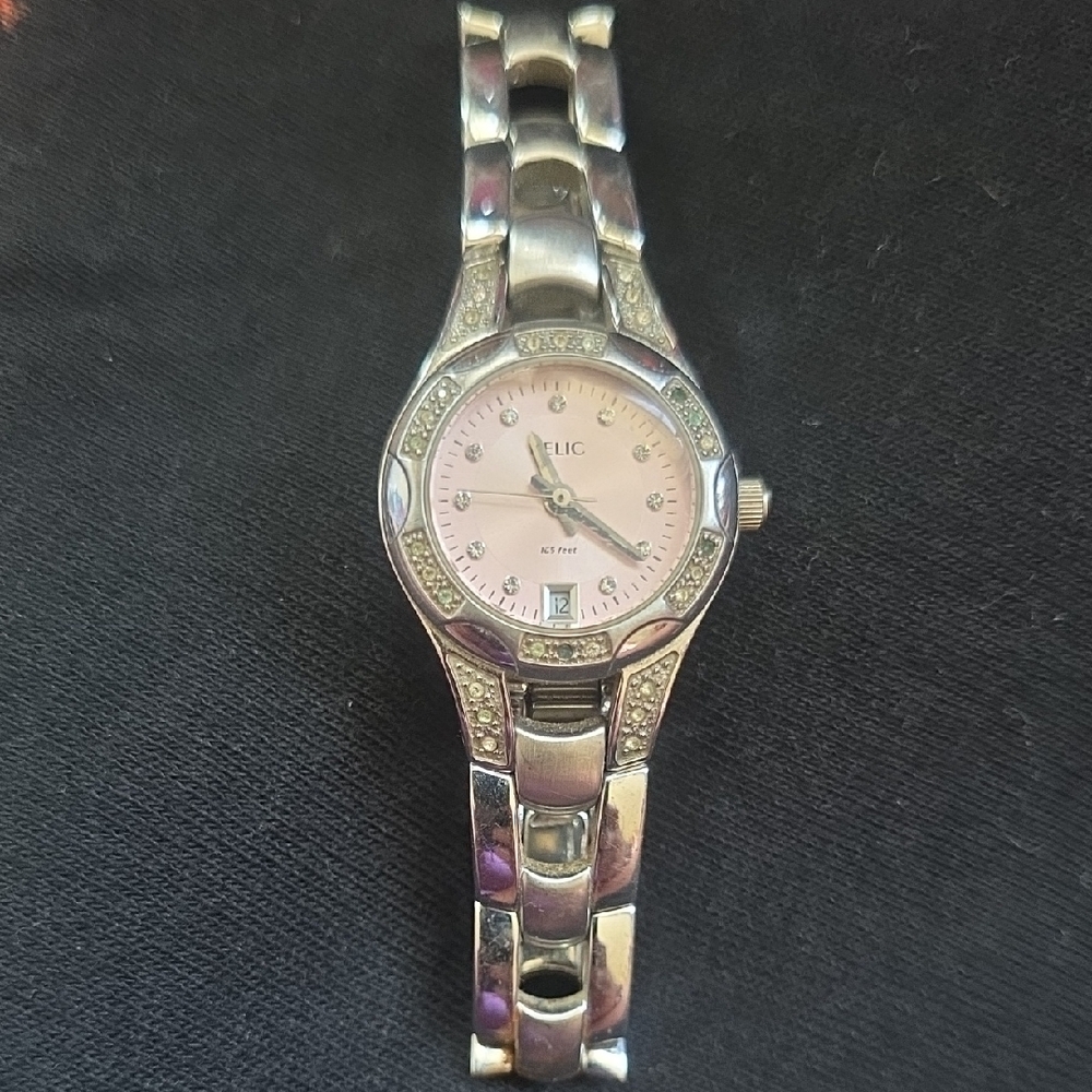 Relic Silver and Pink Women's Watch